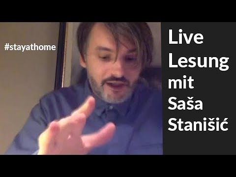 Living room reading: Saša Stanišić reads: “Origin”, “Trapping” and an unpublished book