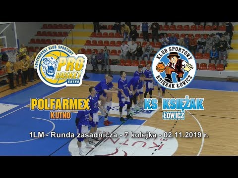 Skrót meczu Polfarmex Kutno - KS Księżak Syntex Łowicz - 02.11.2019