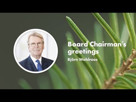 Board chairman's greetings, Björn Wahlroos, UPM-Kymmene Corporation’s Annual General Meeting 2022