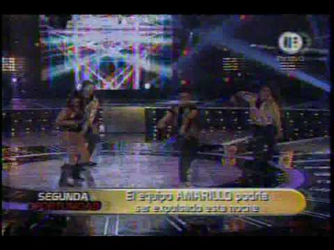 reto baile Equipo 4 amarillo Dulce,Agustin,Matias y Menny en segunda oportunidad Sexto concierto