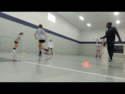 becoming elite passing drills perform by Dickie u14 premier girls team