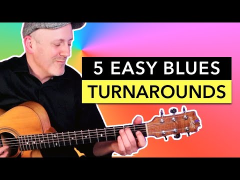 5 BLUES Turnarounds for Fingerstyle Guitar | Adam Rafferty Guitar Lesson