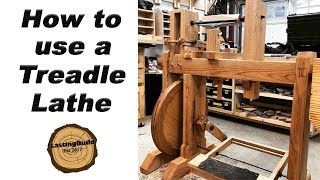 How to use a Foot-Powered Lathe | Woodturning