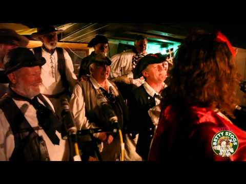 Skinner's Betty Stogs & The Exmouth Shanty Men perform the 'Betty Stogs Shanty' in Falmouth, 2011.