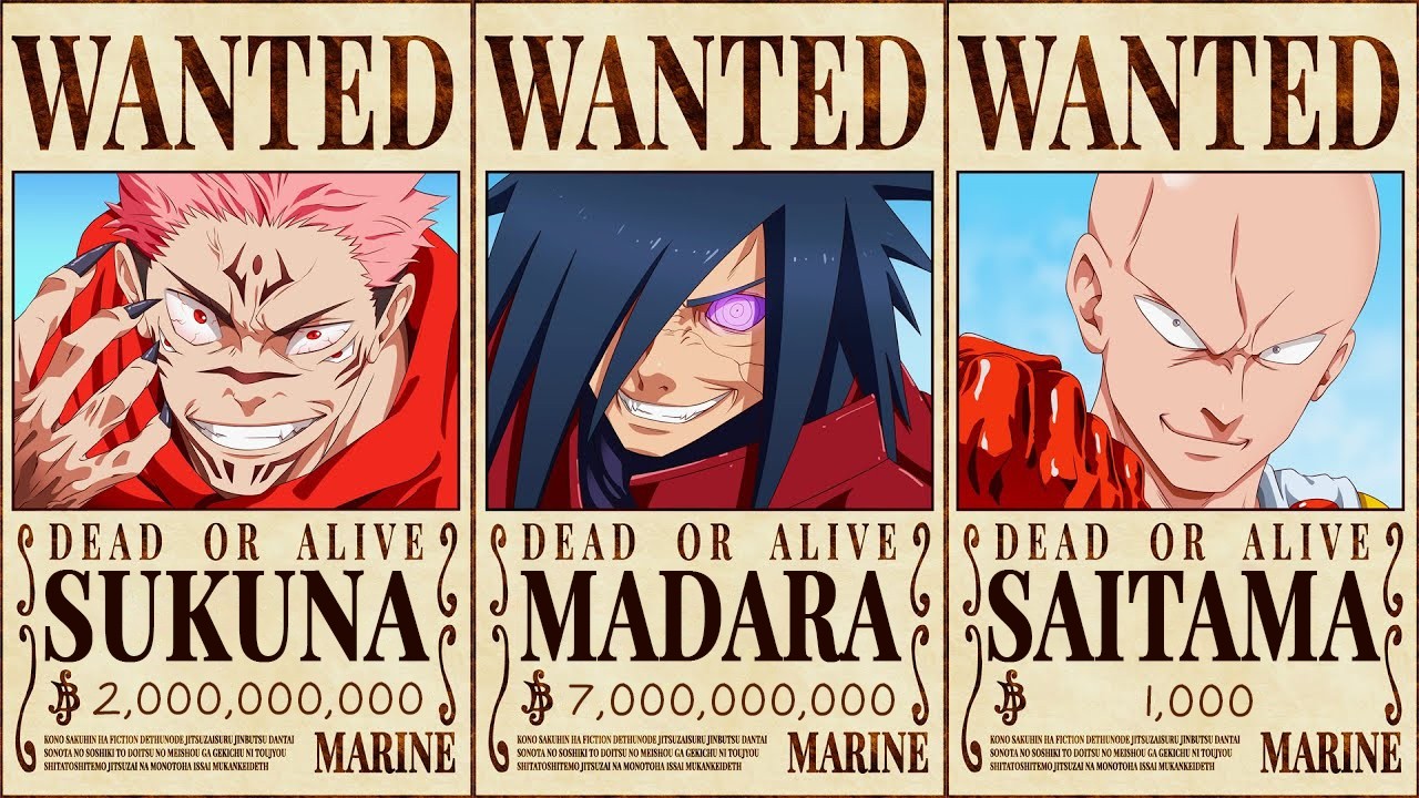 E Se OUTROS PERSONAGENS dos ANIMES tivessem RECOMPENSAS em One Piece?