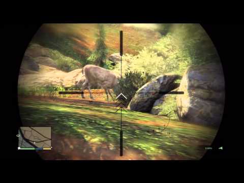 94 Grand Theft Auto V Walkthrough HD PS3 (Trevor Elk Hunting With Cletus)