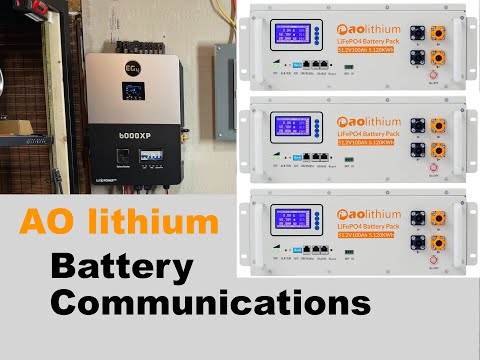 How to Setup battery communications EG4 6000xp and aolithium lifepo4 server rack batteries