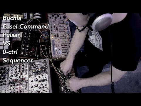 Buchla 208c Easel Command Pulsar vs Make Noise 0-ctrl sequencer west coast live synth music jam