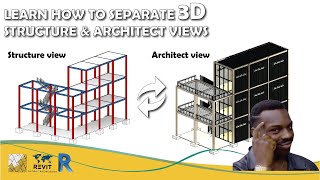 How to Separate 3D Architect & Structure Views in Revit Tutorial