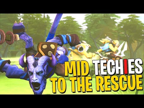 Mid Techies to the Rescue - DotA 2