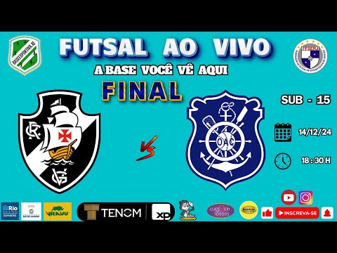 VASCO X  OLARIA  SUB  - 15  FINAL CAMPEONATO ESTADUAL DE FUTSAL FFSERJ  14/12/24