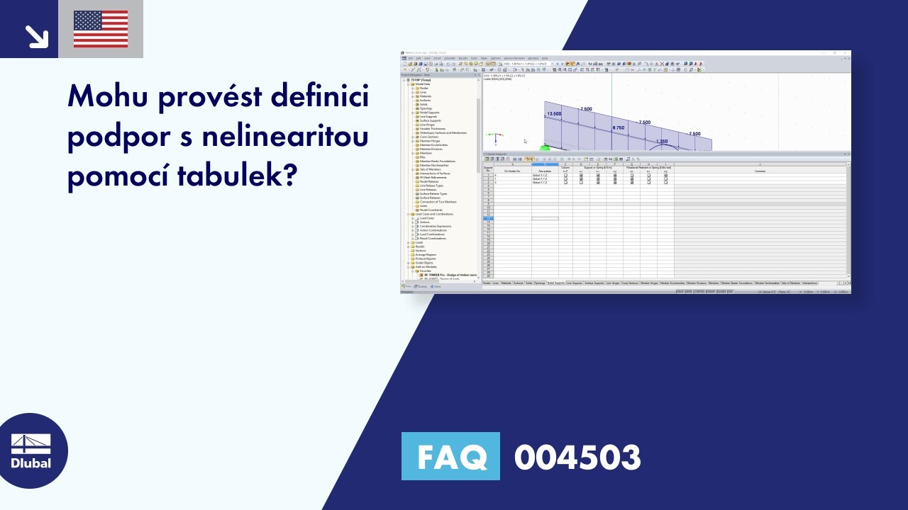 [EN] FAQ 004503 | Mohu definovat nelineární podpory pomocí tabulek?