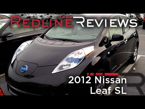 2012 Nissan Leaf SL Review, Walkaround, Startup