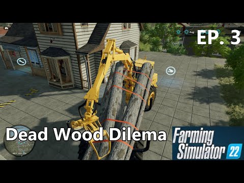 Farming Simulator 22 : SilverRun Forest -  What NOT to do with Dead Wood.