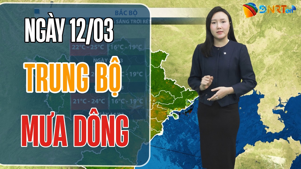 Dự báo thời tiết 12-14/03 | Trung Bộ nhiều mây, mưa dông cục bộ