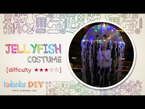 🔅[DIY] How to make LED jellyfish costume | jellyfish...