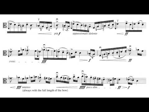 György Ligeti - Sonata for Solo Viola [1/5]