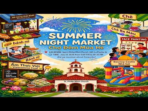 Summer Night Market, Giáo Xứ Thánh Minh - St Philip Minh Parish, Winnipeg, July 11, 2026