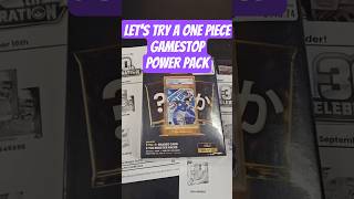 Trying our luck with opening a Game Stop One Piece Power Pack with chance at Dodgers Luffy #onepiece