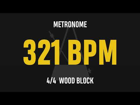 321 BPM 4/4 - Best Metronome (Sound : Wood block)