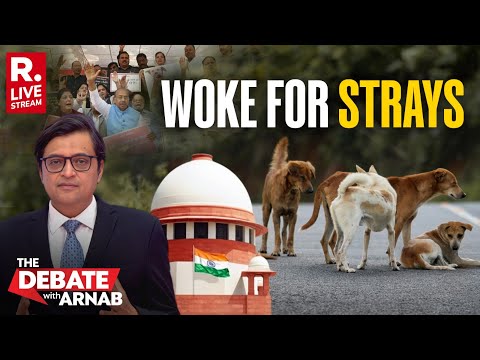 Debate with Arnab LIVE: Stray Dog Order by SC Sends Woke Glass Home Celebs Into A Meltdown