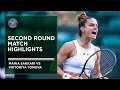 Maria Sakkari vs Viktoriya Tomova | Match Highlights | Wimbledon 2022