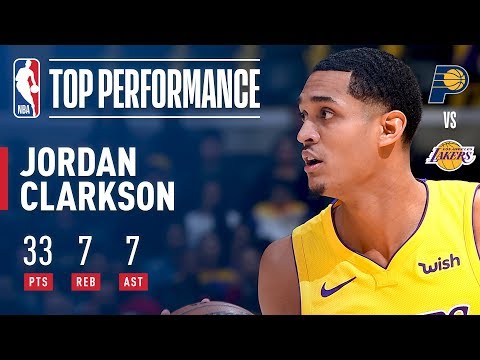 Jordan Clarkson Season High 33 Points OFF THE BENCH vs The Pacers