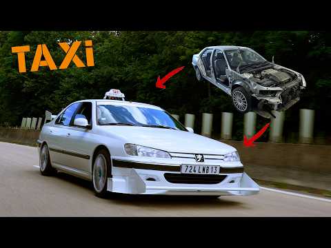 Thumbnail for BUILDING THE 406 TAXI WITH REAL V6 IN 15 MINUTES. Homemade Taxi (1998) movie car by Peugeot 406