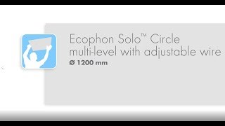 Ecophon Solo szabadon függő hangelnyelő elemek