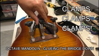 Gluing the Bridge Down on the Octave Mandolin Guitar: Part 7