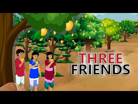 stories in english - Three Friends - English Stories -  Moral Stories in English