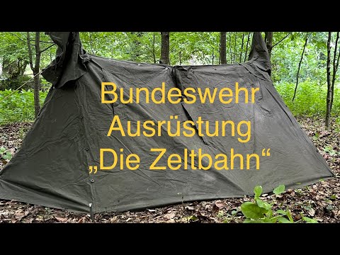 Bundeswehr Ausrüstung : Die Zeltbahn    / Dackelgarage