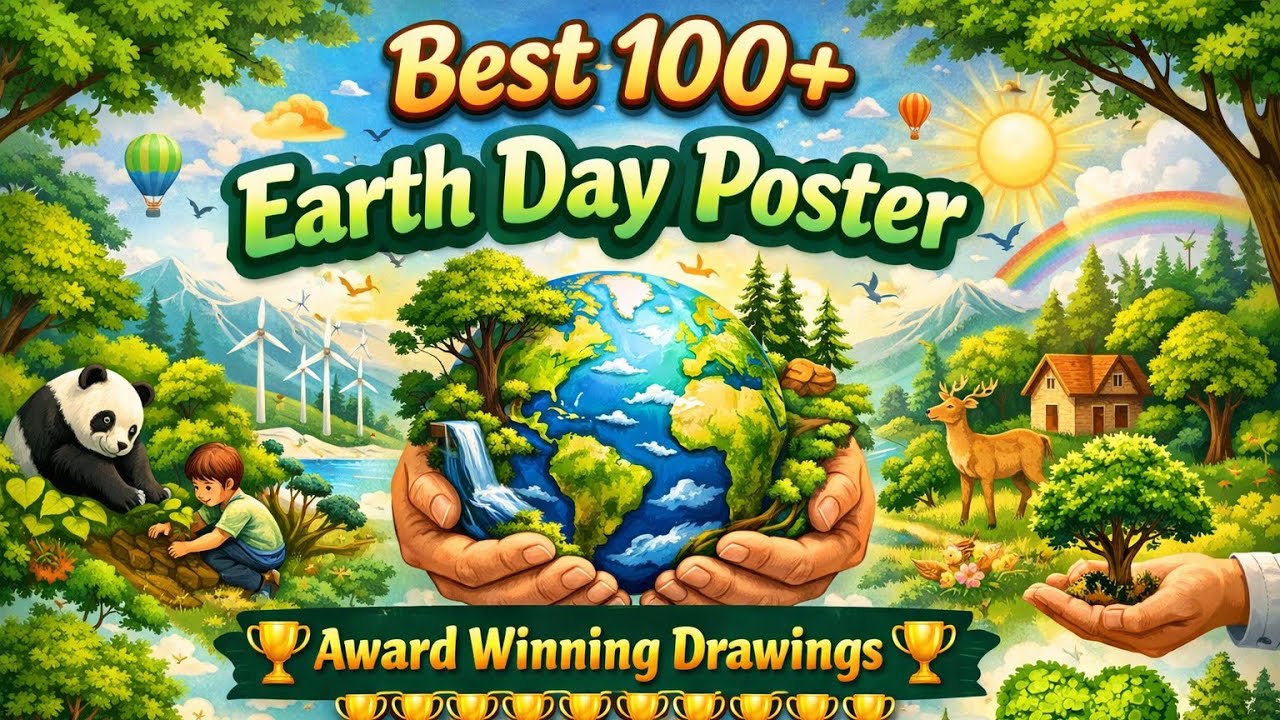 Top 100+ World Earth Day 2026 Drawings🔥//Our Power Our Planet Award Winning 🏆🏆 Drawings