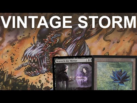 TOTALLY BROKEN! Vintage Beseech the Mirror Storm Combo. MTG