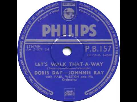 UK New Entry 1953 (47) Doris Day-Johnnie Ray - Let's Walk That-A Way