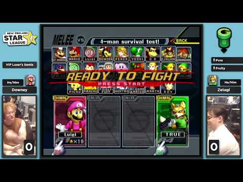 NESL Finals 2025 SSBM - Downey (Fox) vs. Zetagi (Fox) - Melee VIP Bracket LSF
