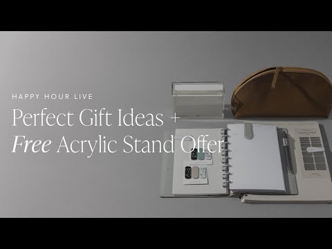 Perfect Gift Ideas + Free Acrylic Stand Offer | Happy Hour Live | Cloth & Paper
