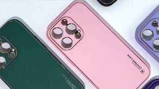 Шкіряний чохол Xshield для Apple iPhone 13 Pro (6.1") Помаранчевий / Apricot