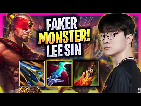 FAKER IS A MONSTER WITH LEE SIN! - T1 Faker Plays Lee Sin JUNGLE vs Xin Zhao! | Season 2025