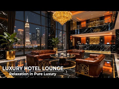 Relaxing Luxury Hotel Lounge BGM ✨ Elegant Jazz Background Music for Comfort & Stress Relief