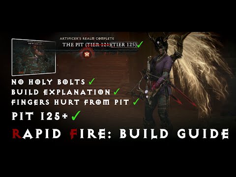 Rapid Fire - Rogue - Pit Build Guide (Clears Pit 137+) - D4 S4