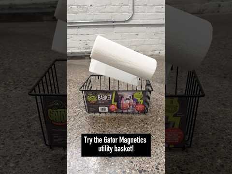 Video: Gator Magnetics Utility Basket for Shop Supplies & Paper Towels video thumbnail