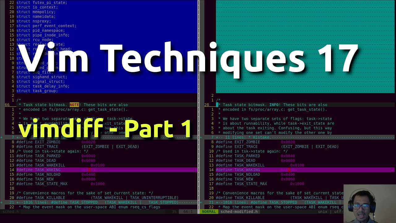 Vim Techniques 17 - vimdiff (part 1)
