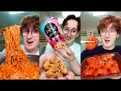 [FULL SERIES] Day 1 - 100 Of ONLY Eating Food From a Korean Convenience Store!