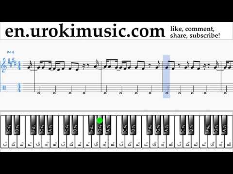 Piano lessons (right hand) Luis Fonsi, Stefflon Don - Calypso Sheet Music Tutorial um-ih352