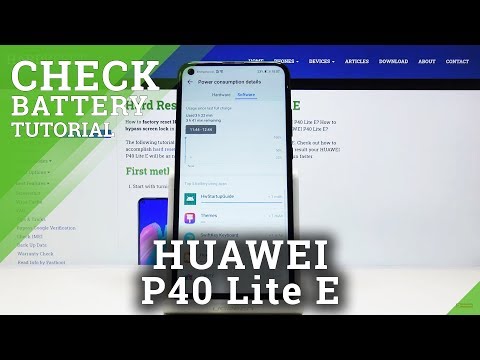 How to Enter Power Consumption Details in HUAWEI P40 Lite E – Check Battery Consumption