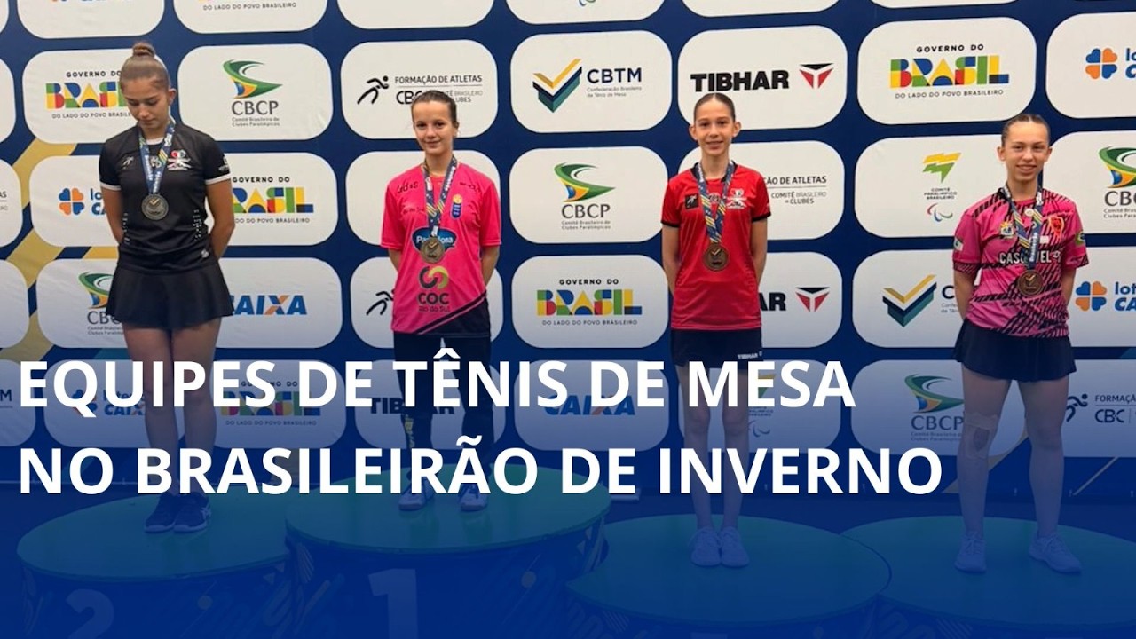 Equipes do tênis de mesa do Alto Vale se destacam no Brasileirão de inverno