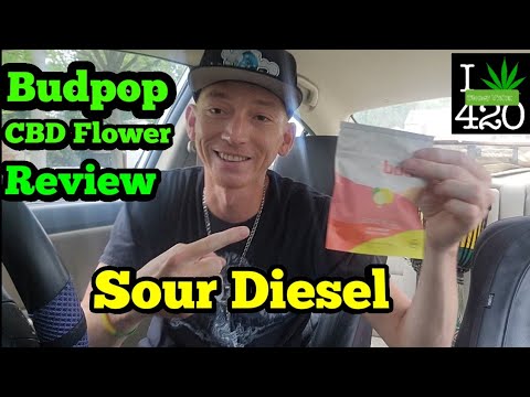 Budpop Sour Diesel CBD Flower Review