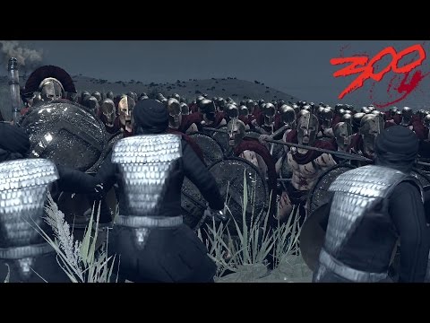 Rome Total War 2 - 300 spartans vs 10000 Immortals