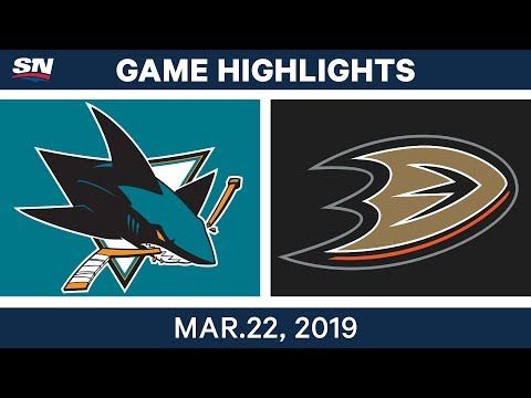 NHL Game Highlights | Sharks vs. Ducks - March 22, 2019